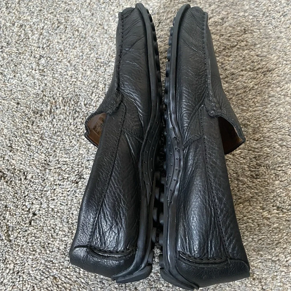 Clarks Collection Loafer Moccasins Size 8M EU 41 Black Soft Leather Comfort